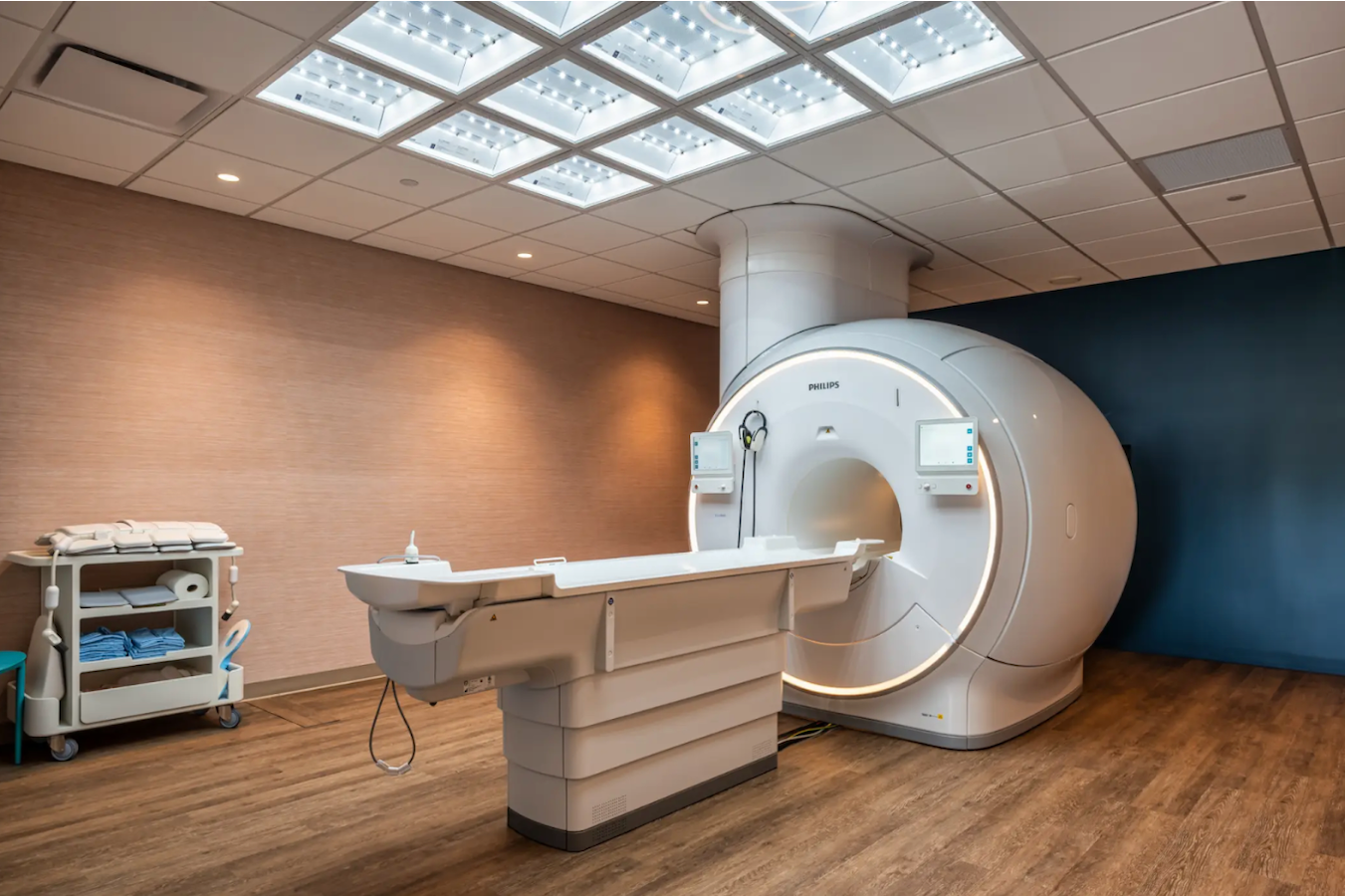 Prenuvo full-body MRI machine in room 