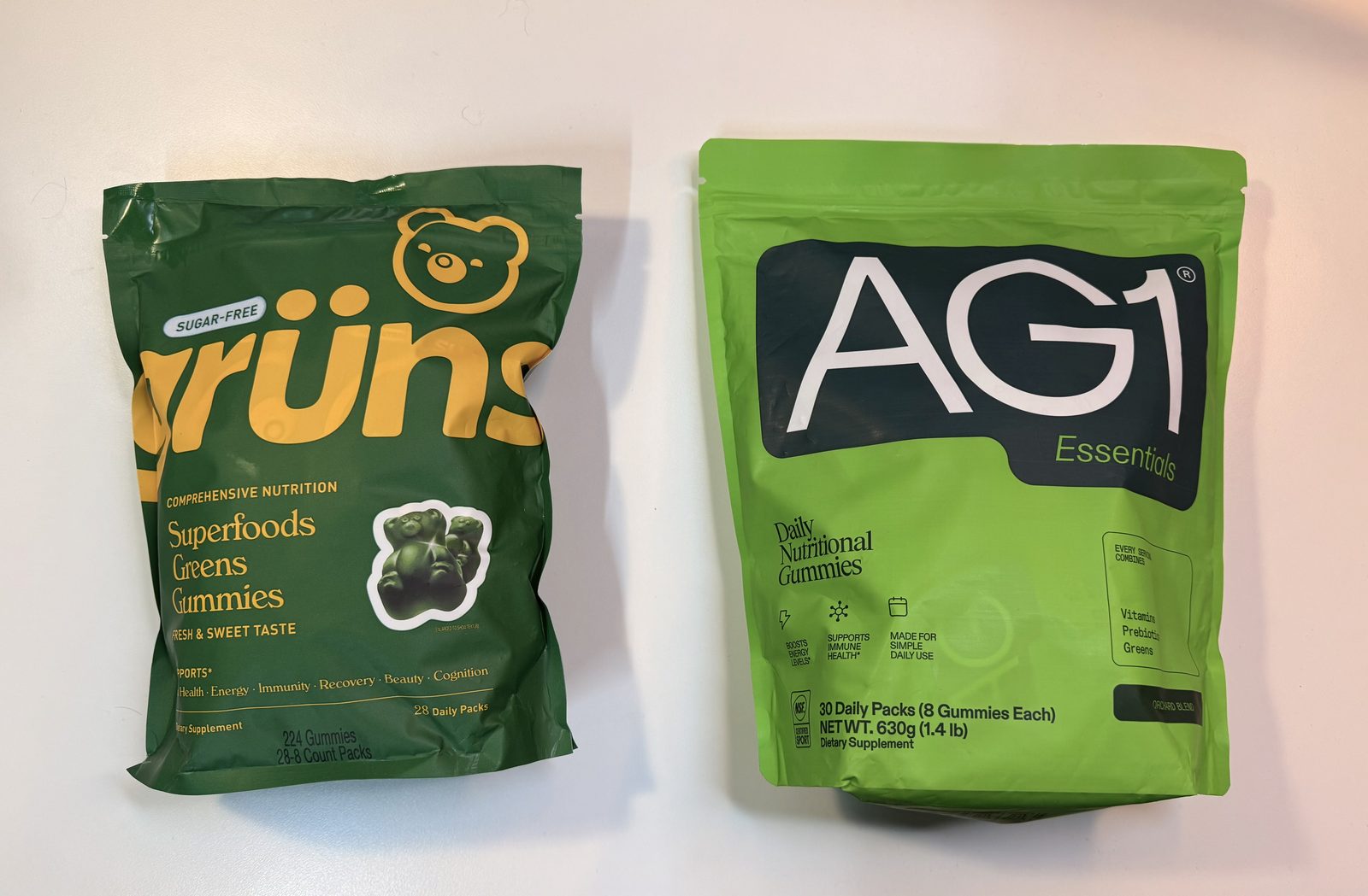 AG1 Gummies vs. Grüns Gummies: A Complete Side-by-Side Review (2026)